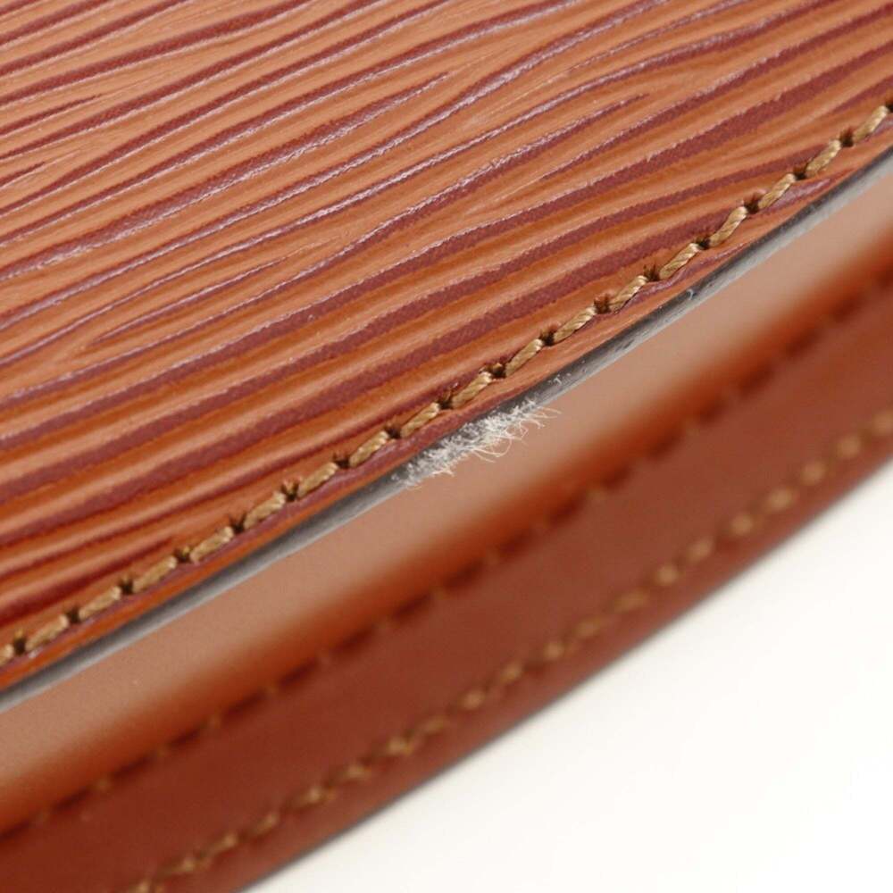 LOUIS VUITTON Authentic Brown Leather Shoulder Bag - Picture 9 of 13